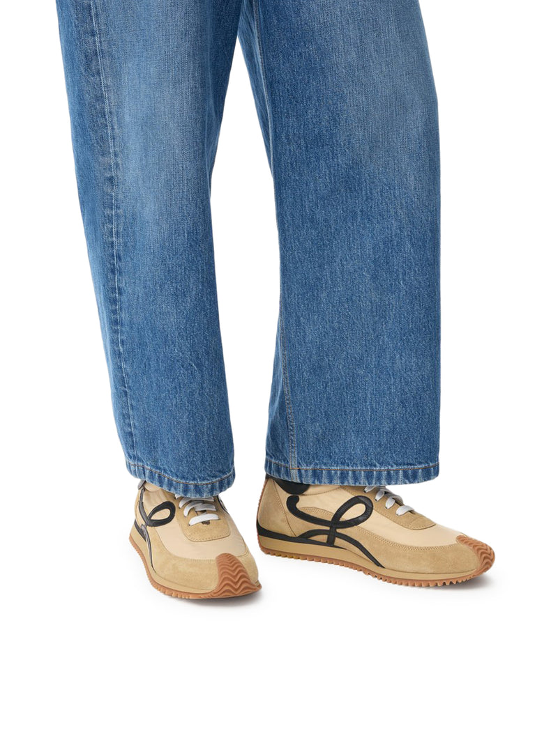 NYLON AND SUEDE FLOW RUNNER