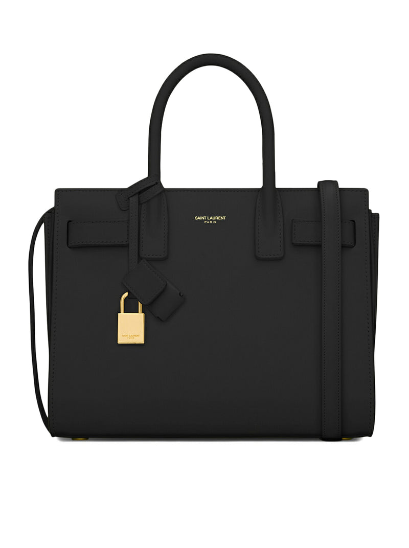 SAC DE JOUR BABY IN BLACK LEATHER BAG