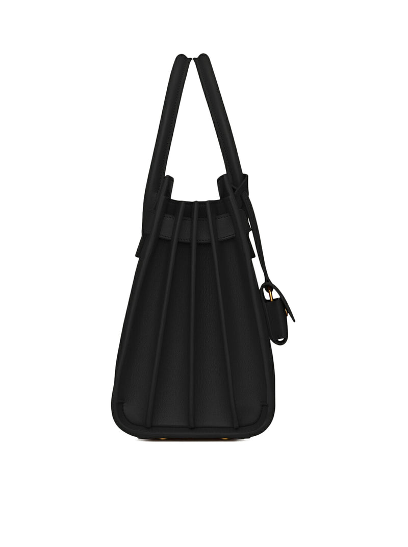 SAC DE JOUR BABY IN BLACK LEATHER BAG
