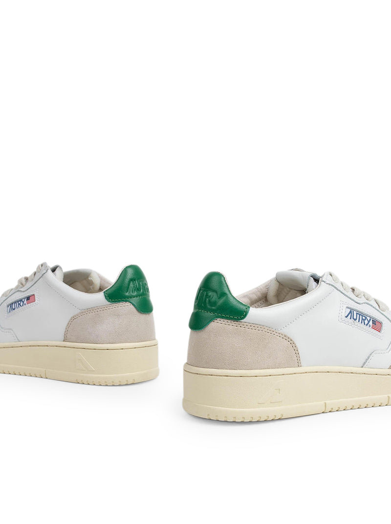 AUTRY MEDIALIST 01 IN WHITE LEATHER