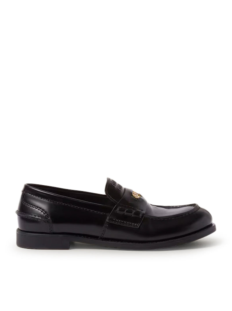 BRUSHED LEATHER LOAFERS