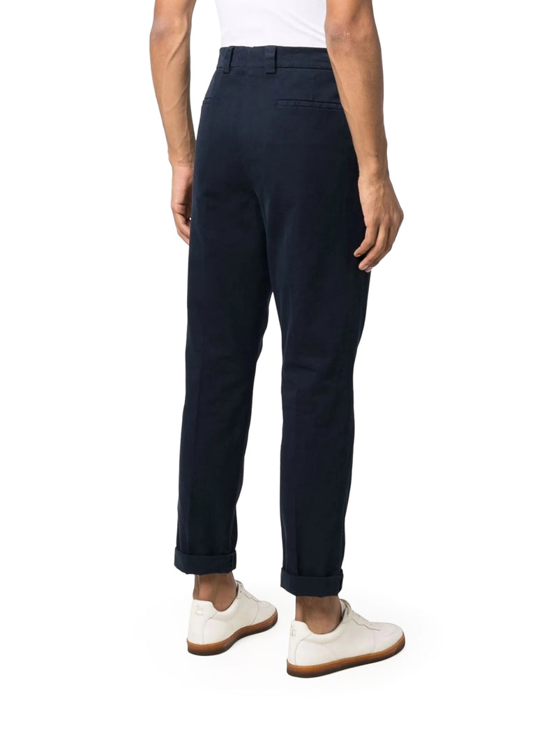 BRUNELLO CUCINELLI LEISURE-FIT PLEATED GABARDINE TROUSERS