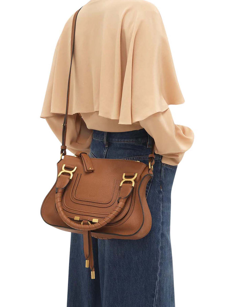 SMALL MERCIE BAG IN GRANATE LEATHER