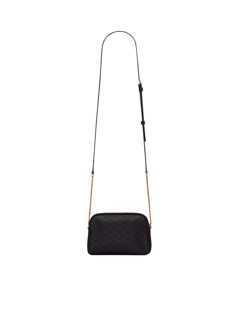 CLUTCH WITH ZIP GABY IN QUILTED LAMBSKIN