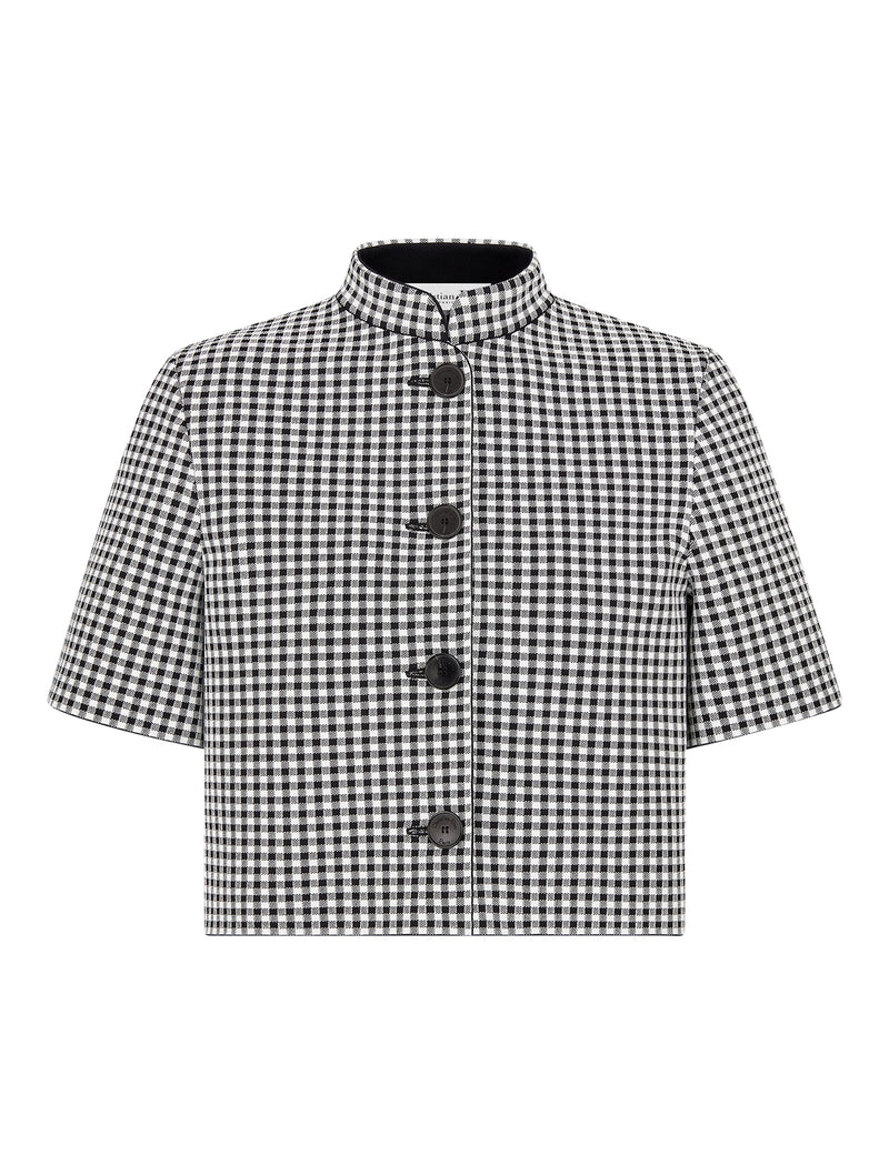 CROPPED JACKET VICHY