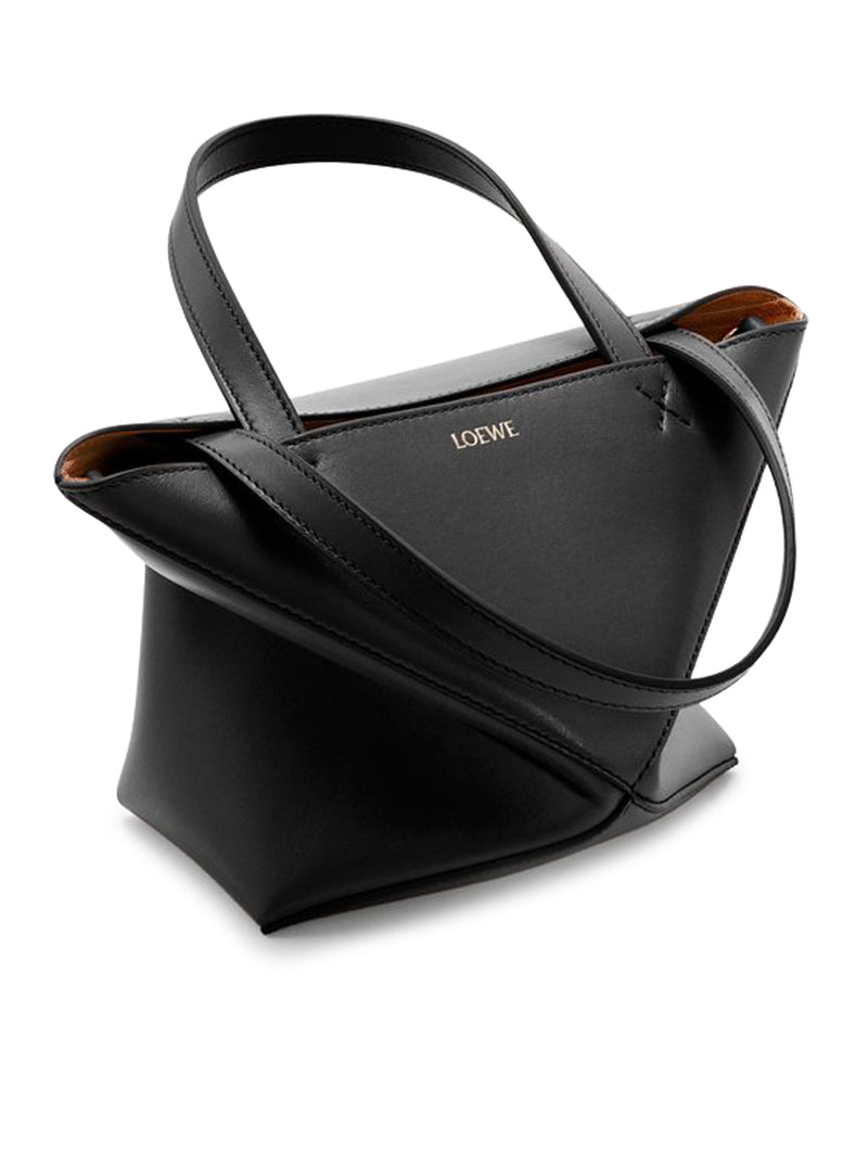 PUZZLE FOLD TOTE BAG IN POLISHED CALFSKIN