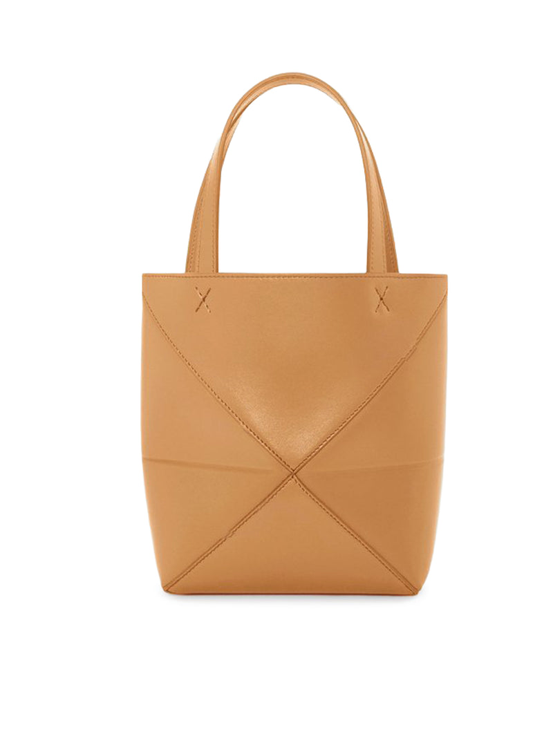 PUZZLE FOLD TOTE BAG IN POLISHED CALFSKIN