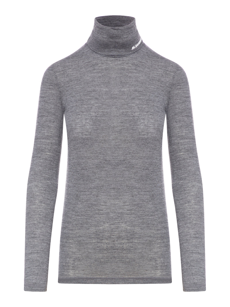 LONG-SLEEVED TOP WITH FUNNEL NECKLINE