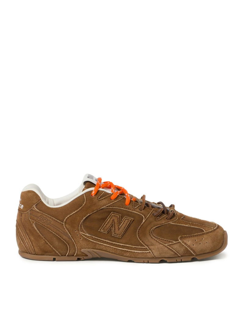 NEW BALANCE X MIU MIU 530 SL SUEDE SNEAKERS