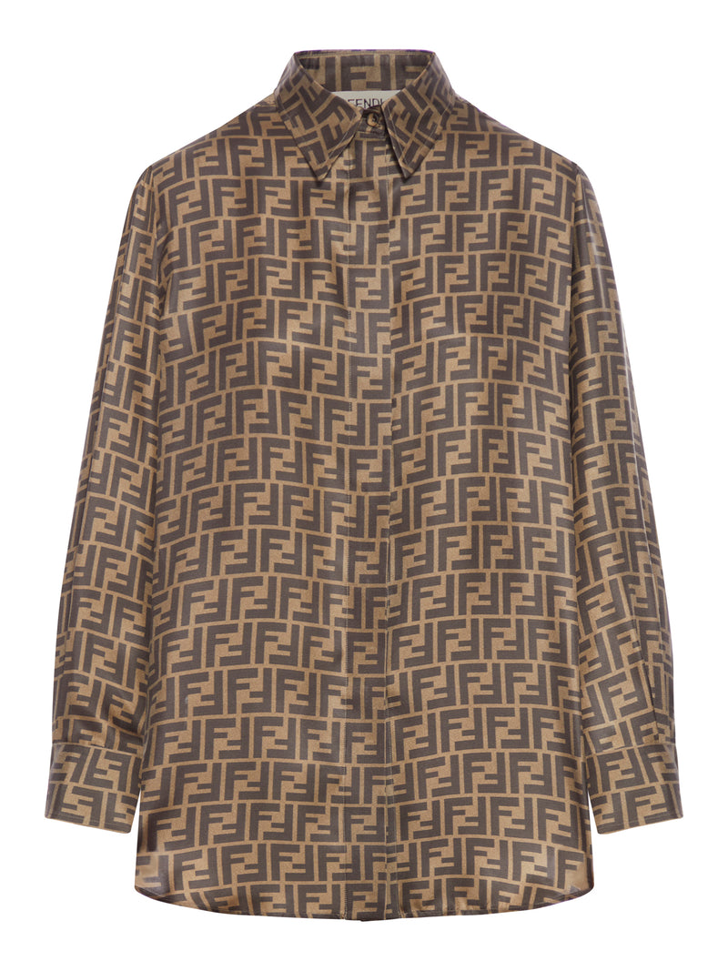 FF BROWN SILK SHIRT