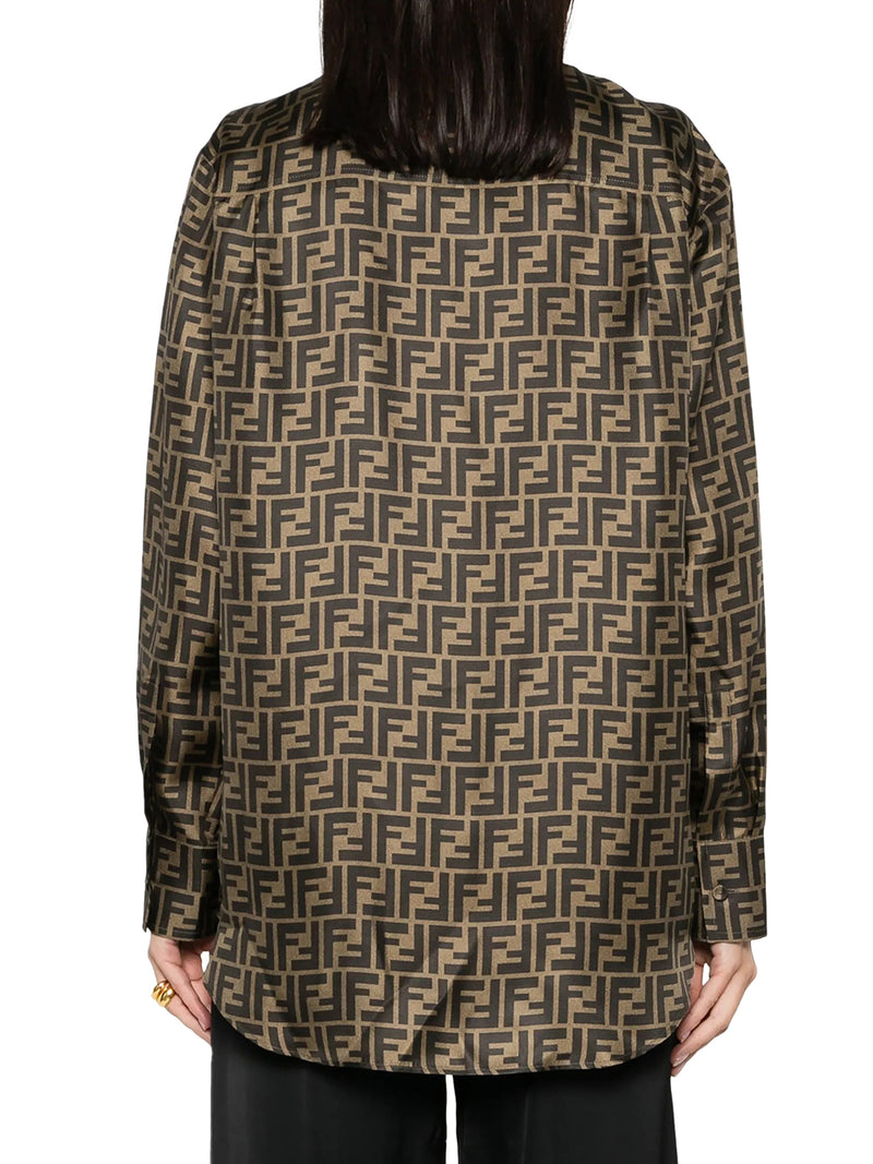 FF BROWN SILK SHIRT