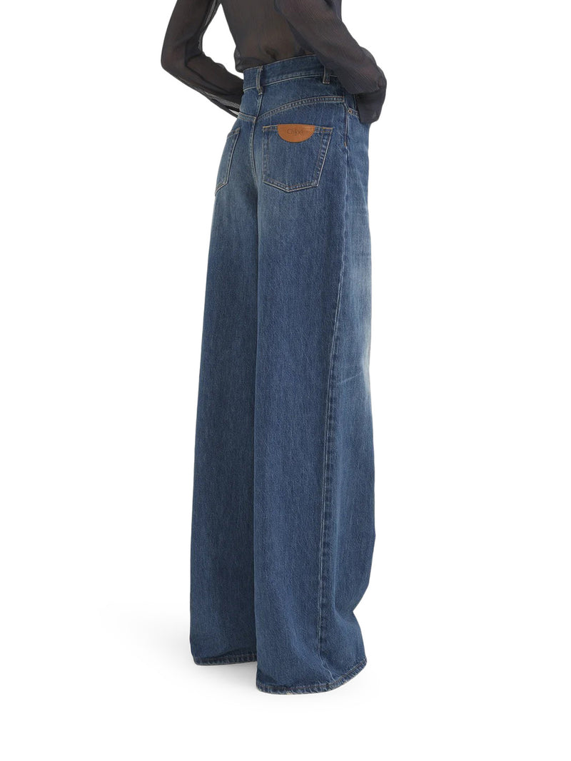 WIDE LEG DENIM JEANS
