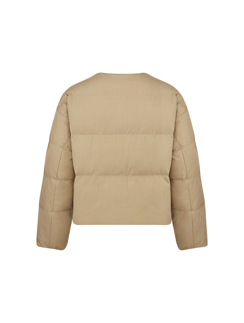 Down jacket with belt