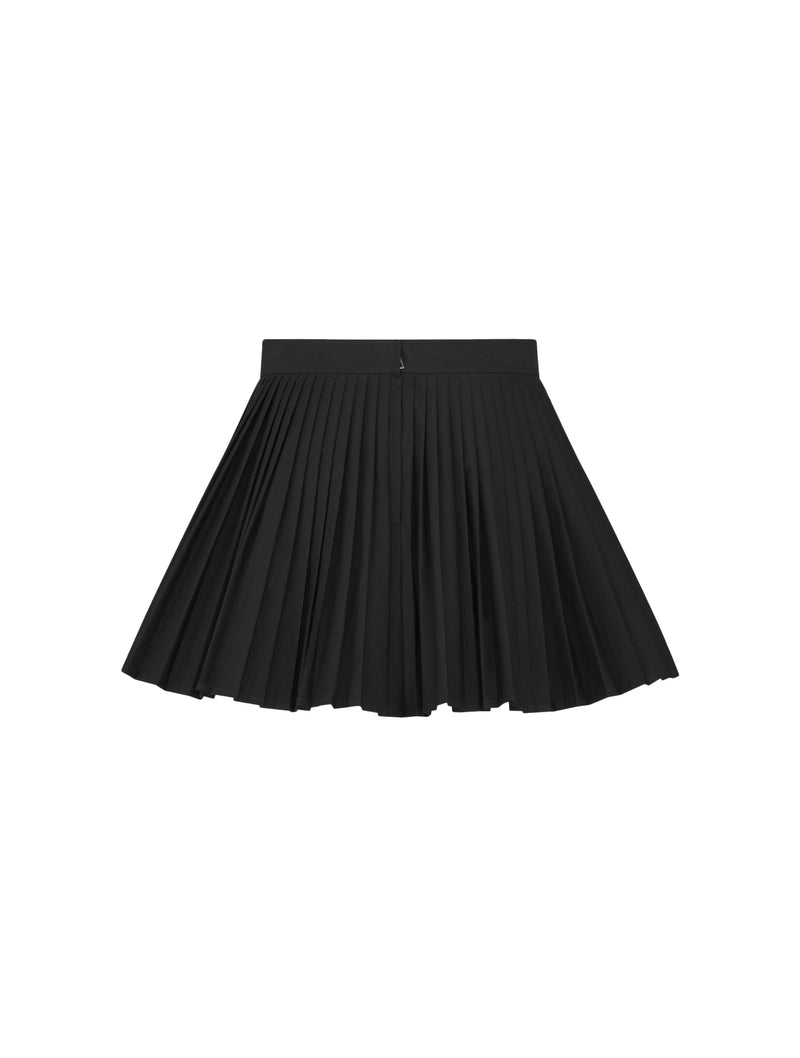 Pleated mini skirt