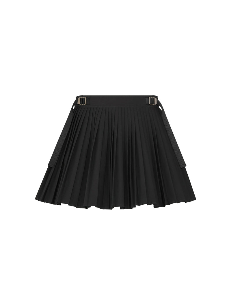 Pleated mini skirt