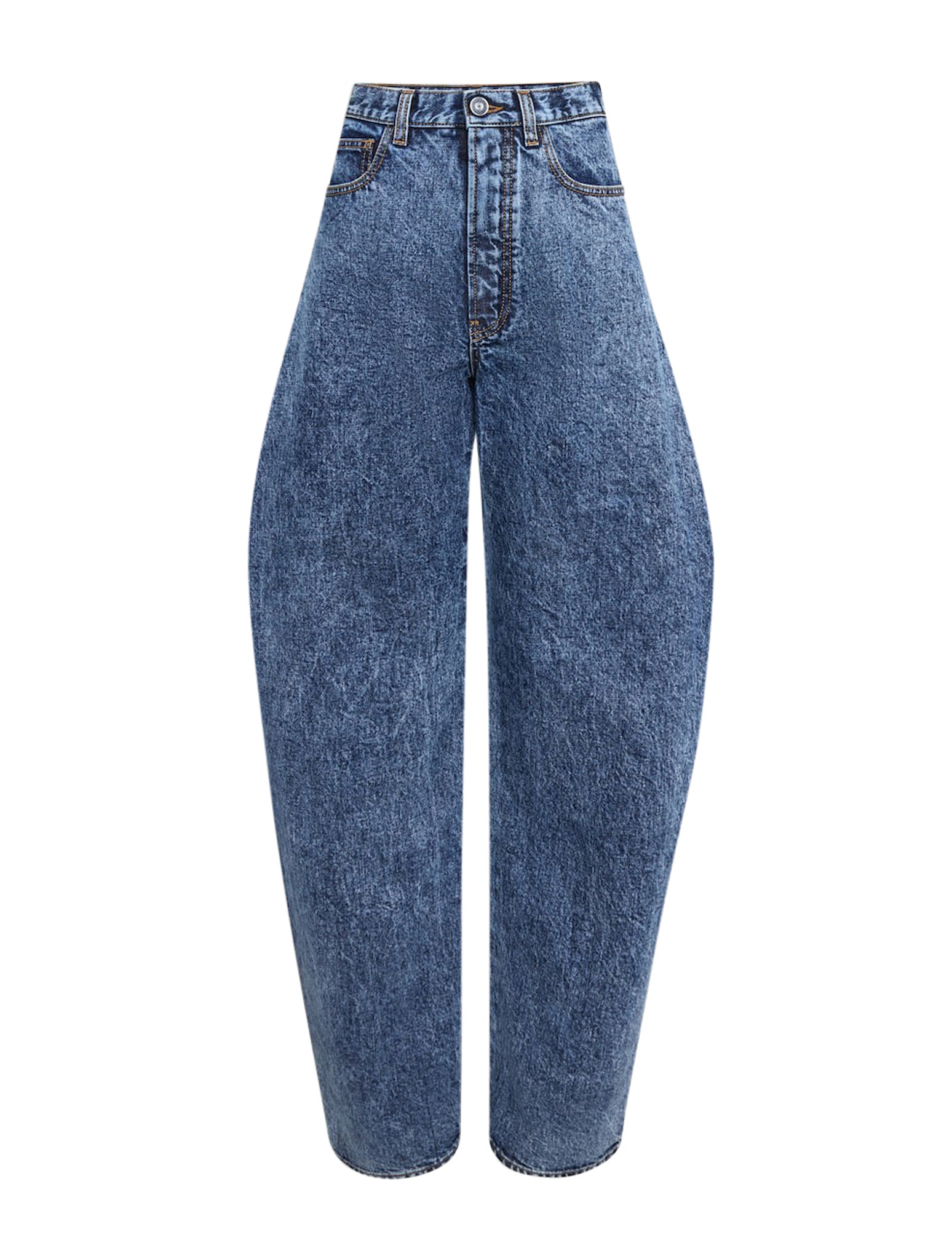 ROUNDED JEANS IN SNOW DENIM