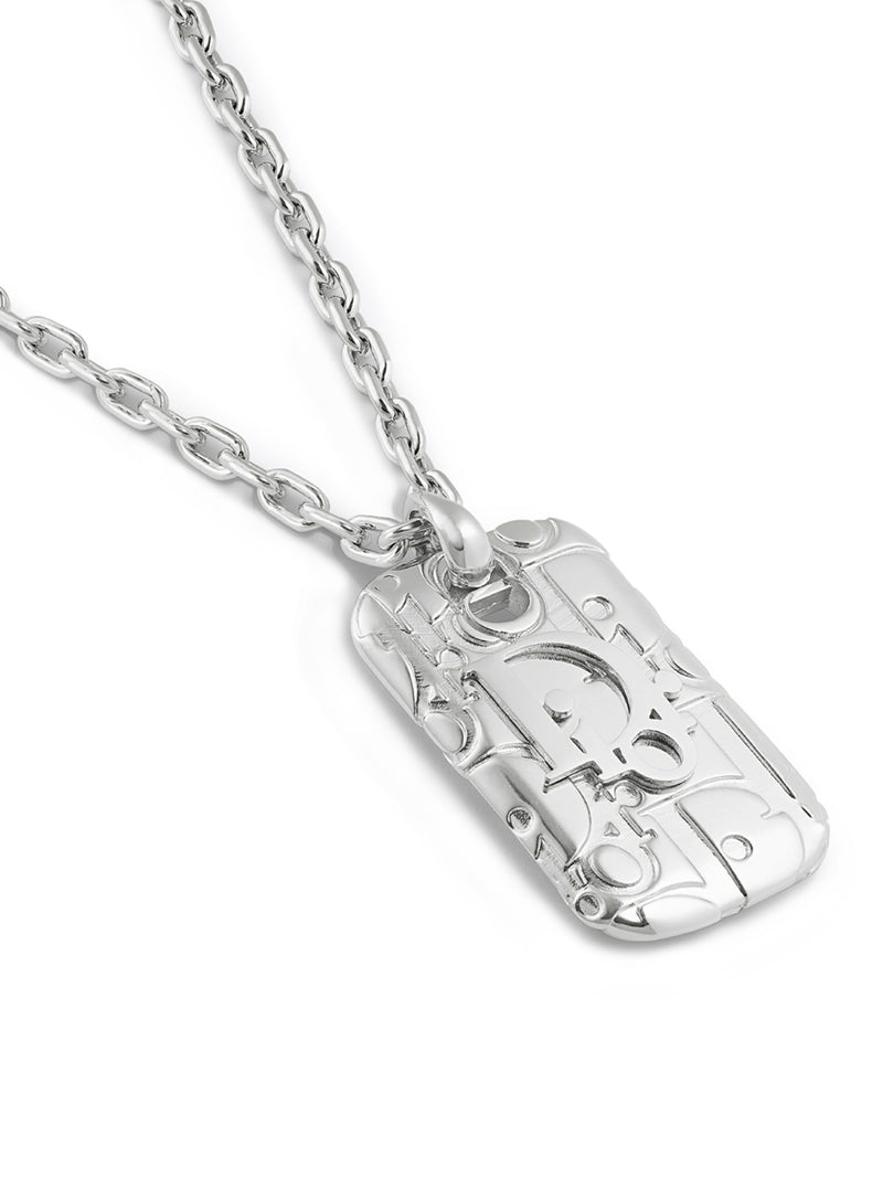 Dior Oblique nameplate necklace