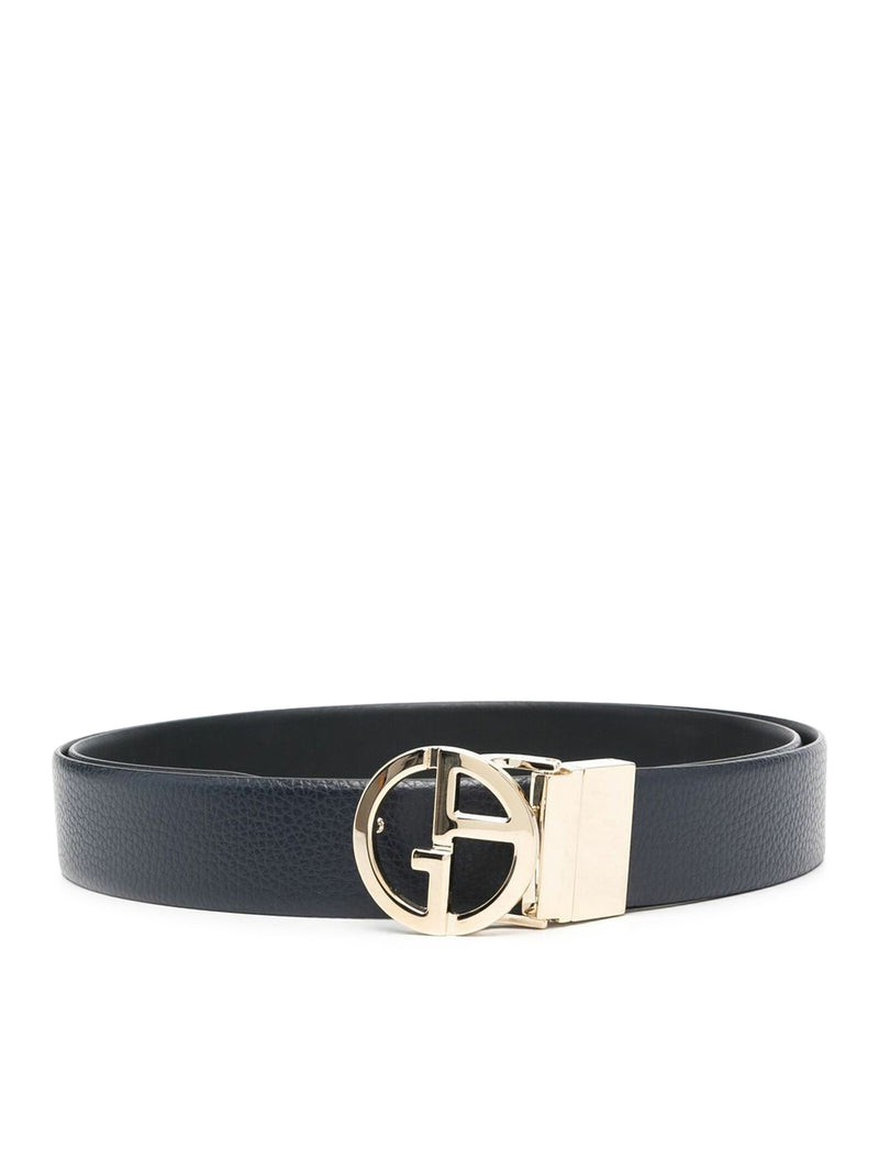 TWO-TONE REVERSIBLE LEATHER BELT