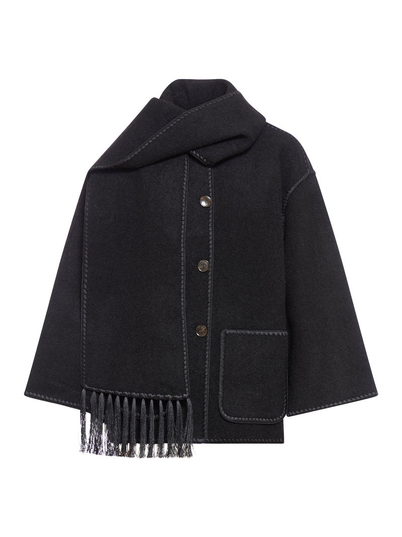EMBROIDERED SCARF JACKET