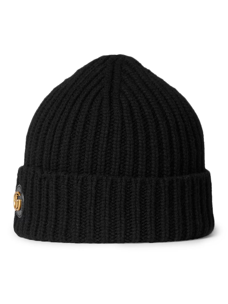 CASHMERE WOOL HAT WITH DOUBLE G