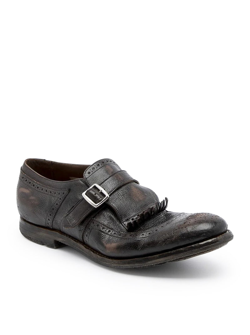 SHANGHAI MONK STRAP IN GLACÉ CALFSKIN