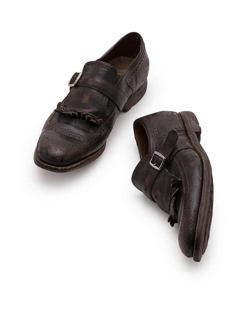 SHANGHAI MONK STRAP IN GLACÉ CALFSKIN