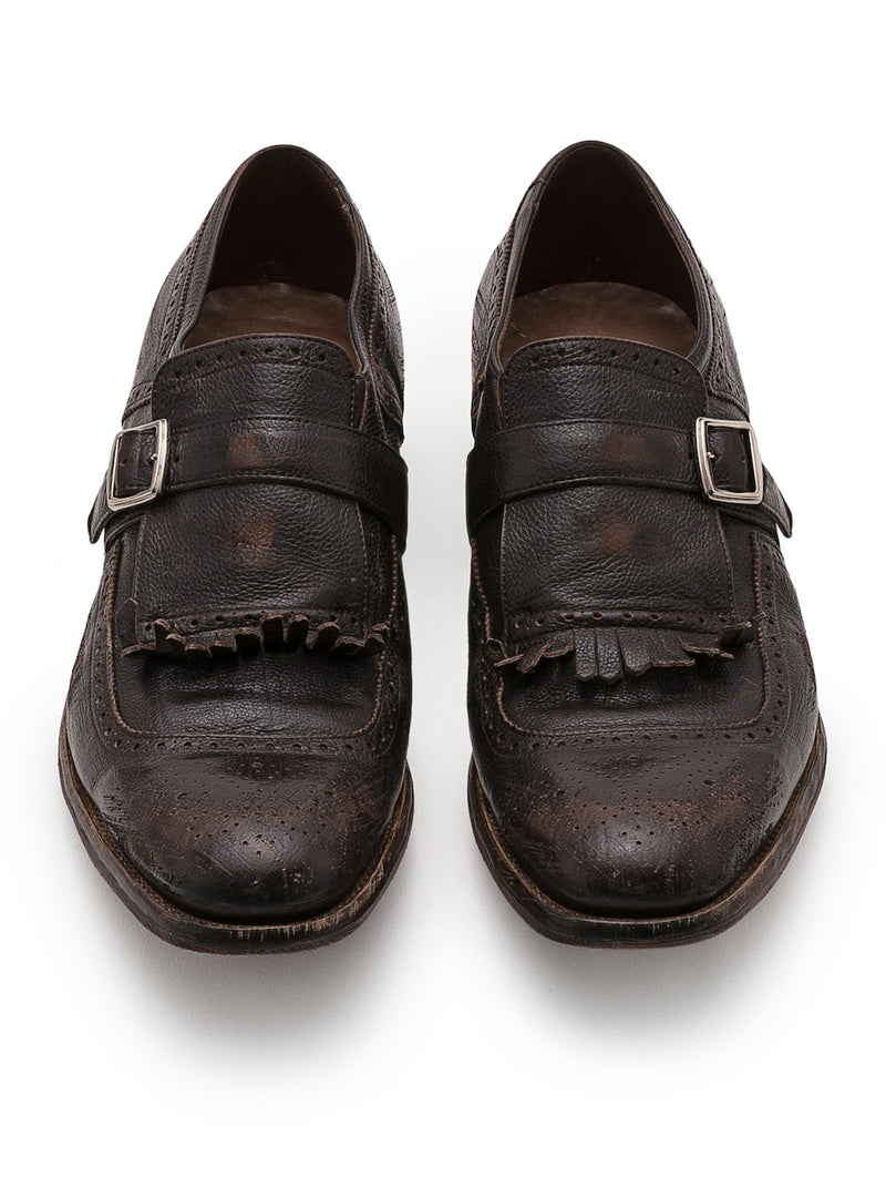 SHANGHAI MONK STRAP IN GLACÉ CALFSKIN