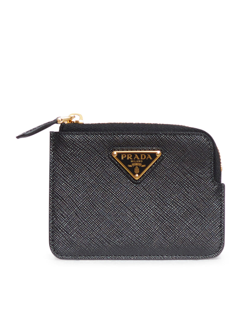 SAFFIANO COIN PURSE WITH LOG