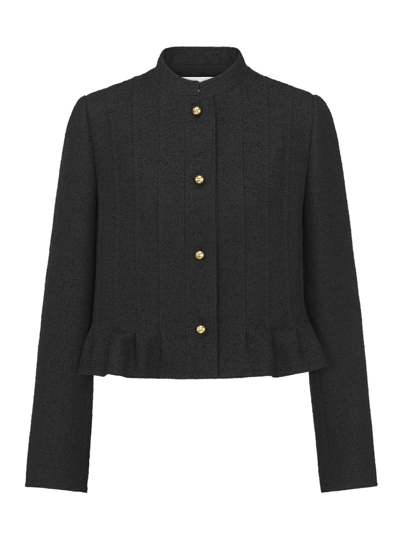 Jacket with basque