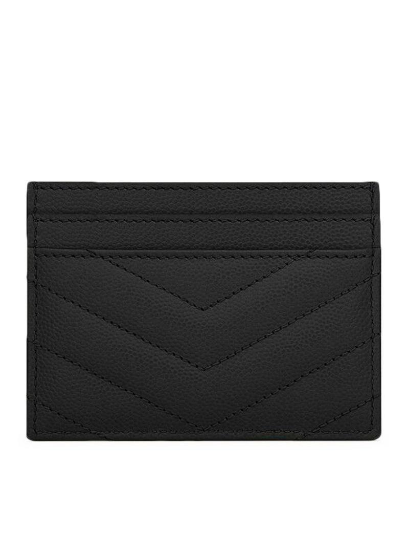 CASSANDRE MATELASSÉ CARD CASE IN GRAIN DE POUDRE LEATHER