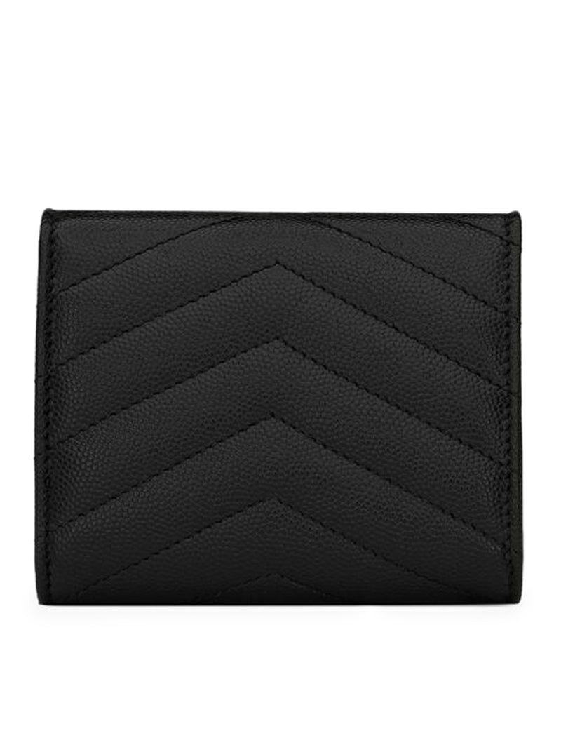 CASSANDRE MATELASSÉ MULTI-FOLDED WALLET IN GRAIN DE POUDRE EMBOSSED LEATHER