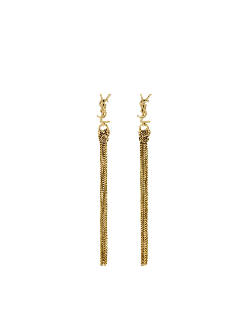 METAL EARRINGS WITH CASSANDRE TASSEL