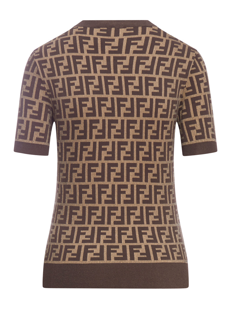BROWN FF COTTON SWEATER