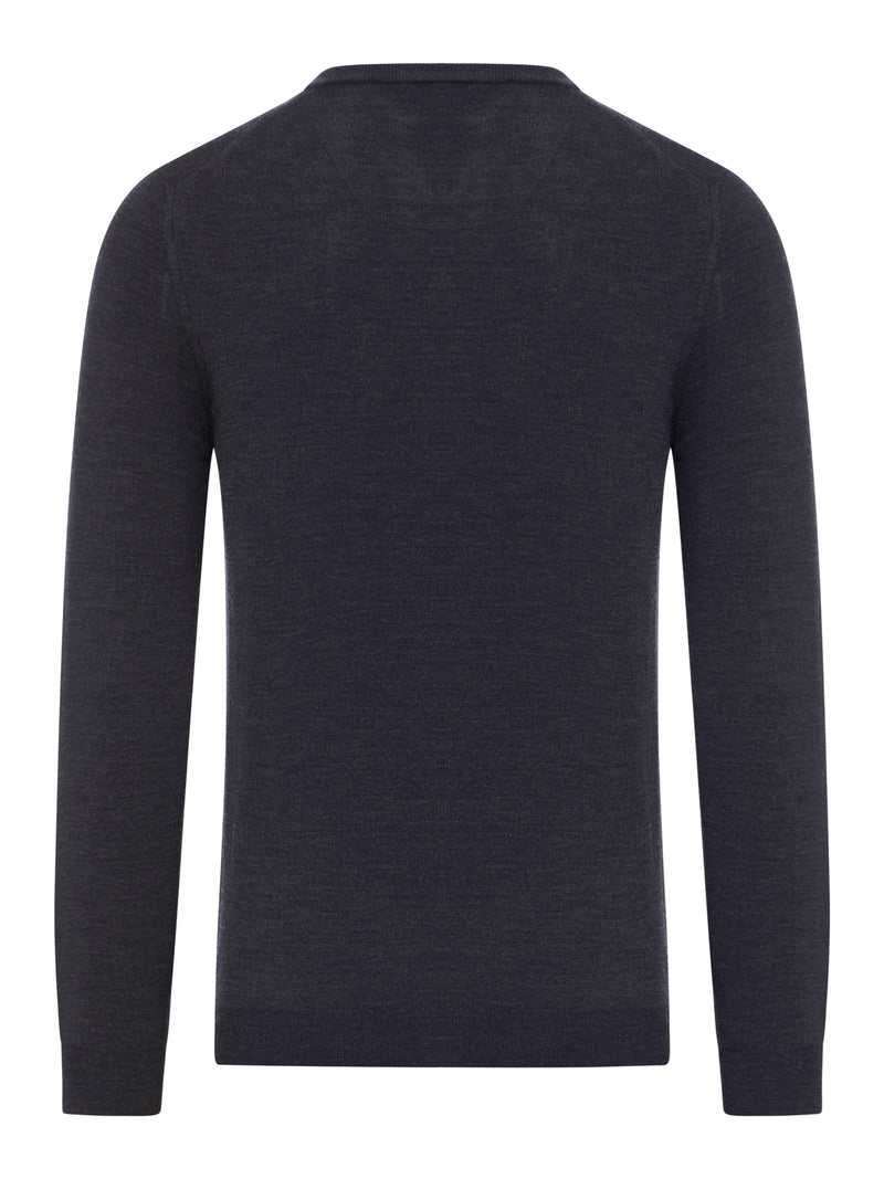 V-NECK SWEATER IN WOOL FLEX