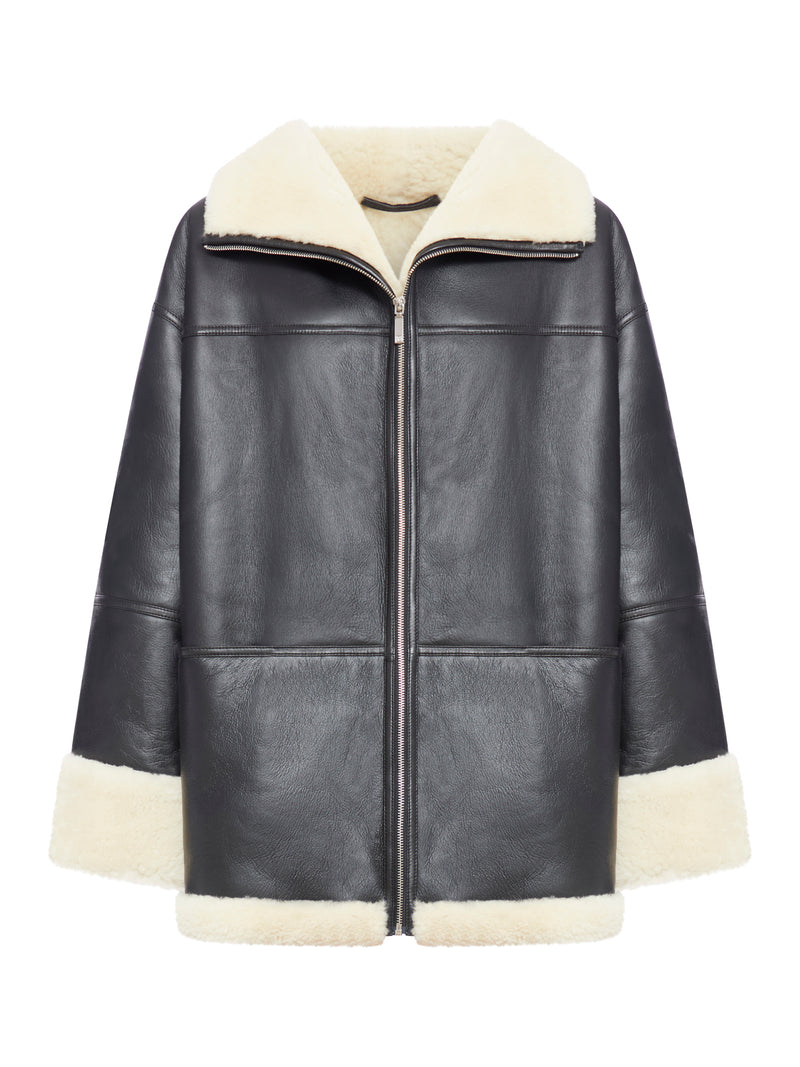 LEATHER AND SHEEPSKIN JACKET
