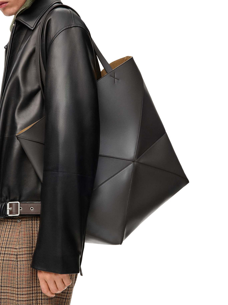 PUZZLE FOLD TOTE XL BAG IN POLISHED CALFSKIN
