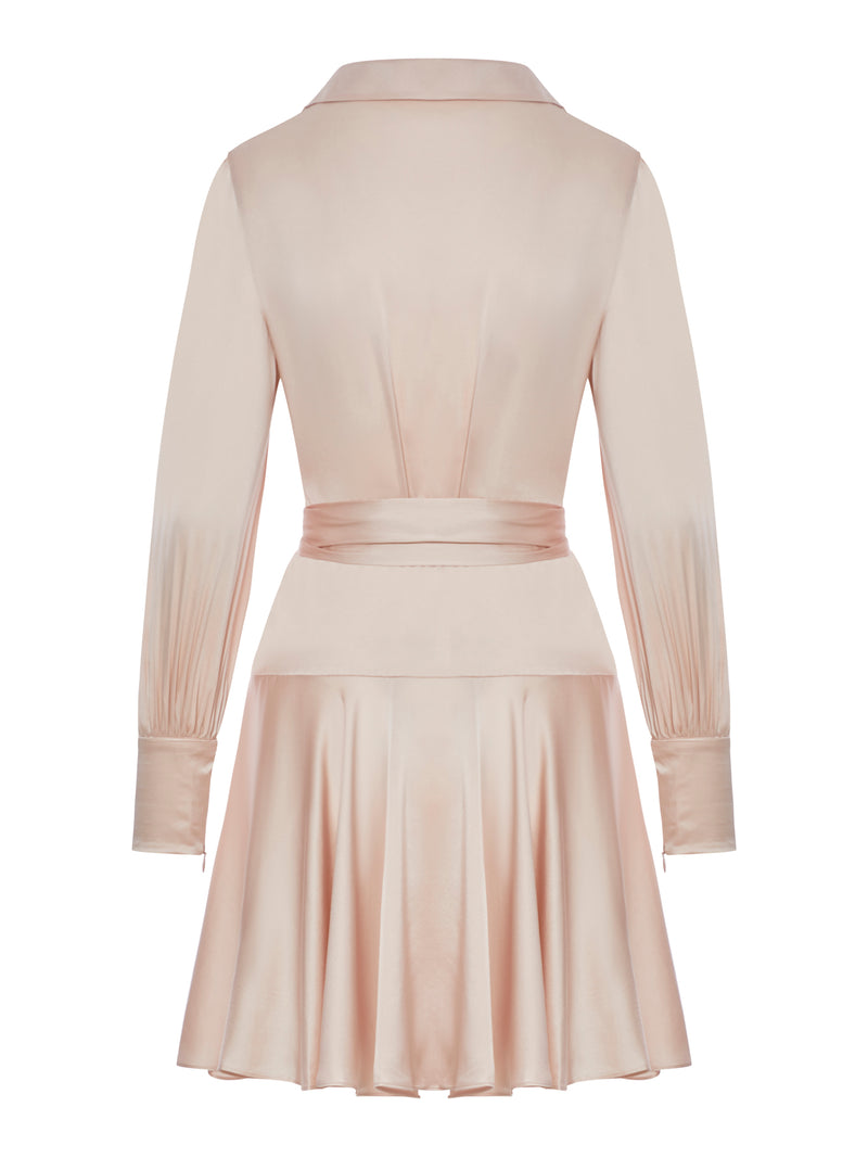 SILK WRAP DRESS