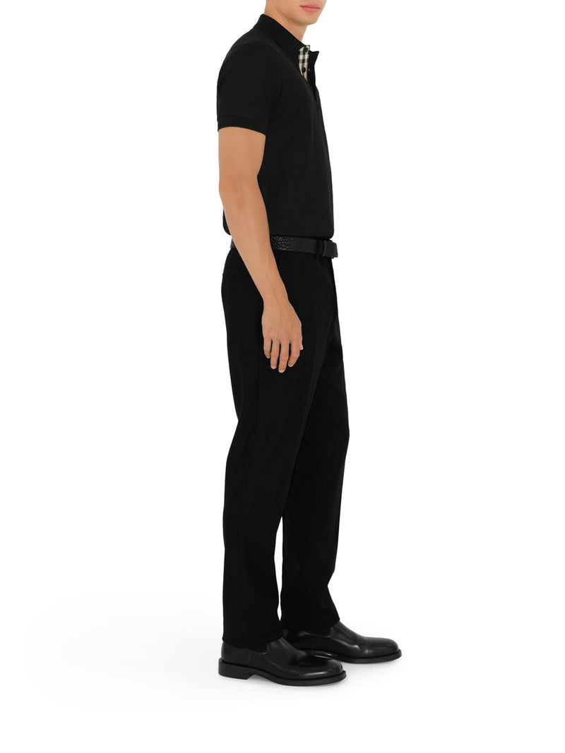 COTTON POLO SHIRT WITH EMBROIDERED EKD LOGO