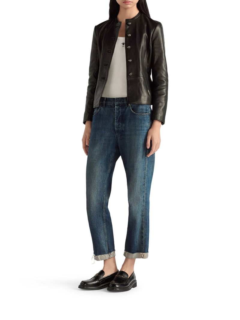 BOYFRIEND JEANS IN BLUE DENIM