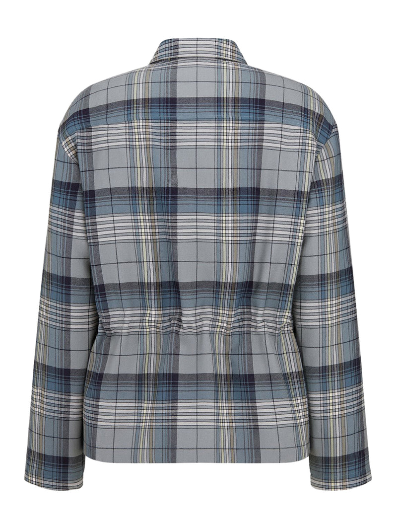 CHECKED ZIP-UP SHIRT