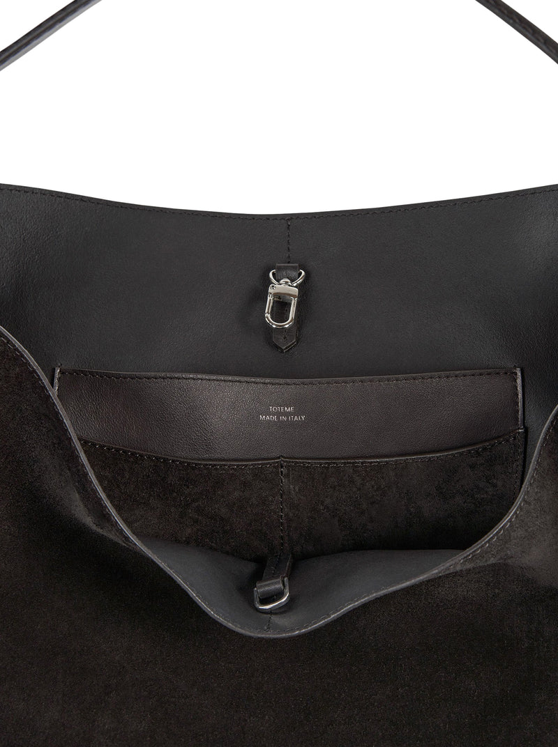 BELTED SUEDE TOTE BAG