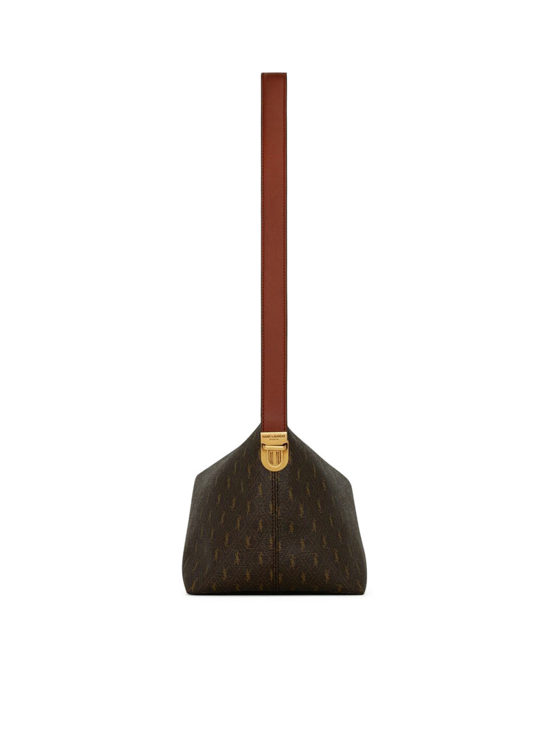 LE MONOGRAMME SHOULDER BAG IN MONOGRAM CANVAS AND SMOOTH LEATHER