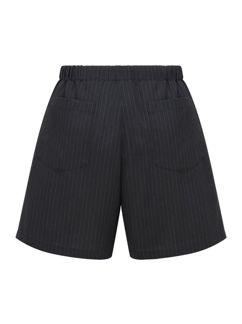 Bermuda shorts with elasticated waist