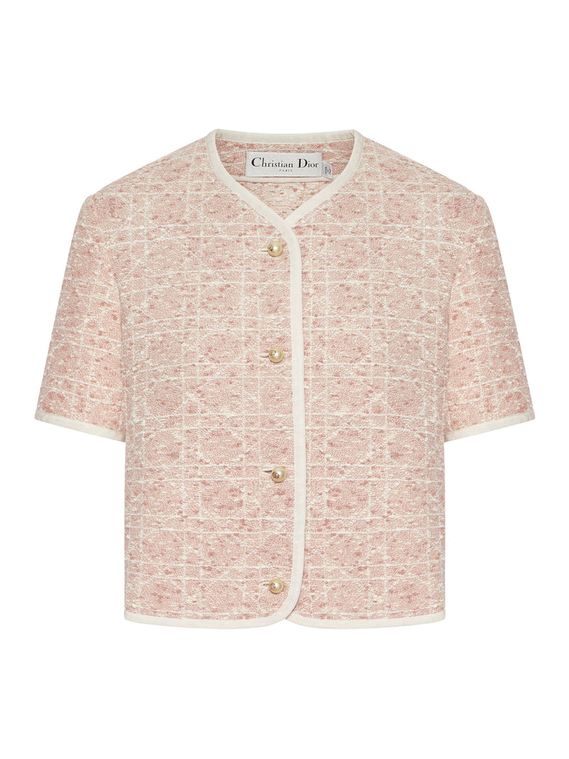SHORT SLEEVE TWEED JACKET