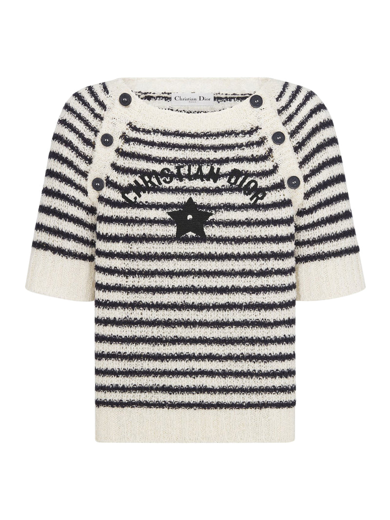 Dior Marinière short-sleeved sweater
