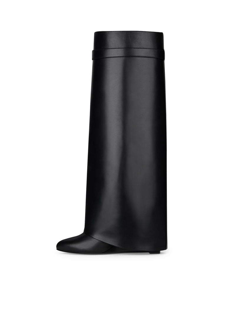 SHARK LOCK LEATHER WIDE FIT BOOTS