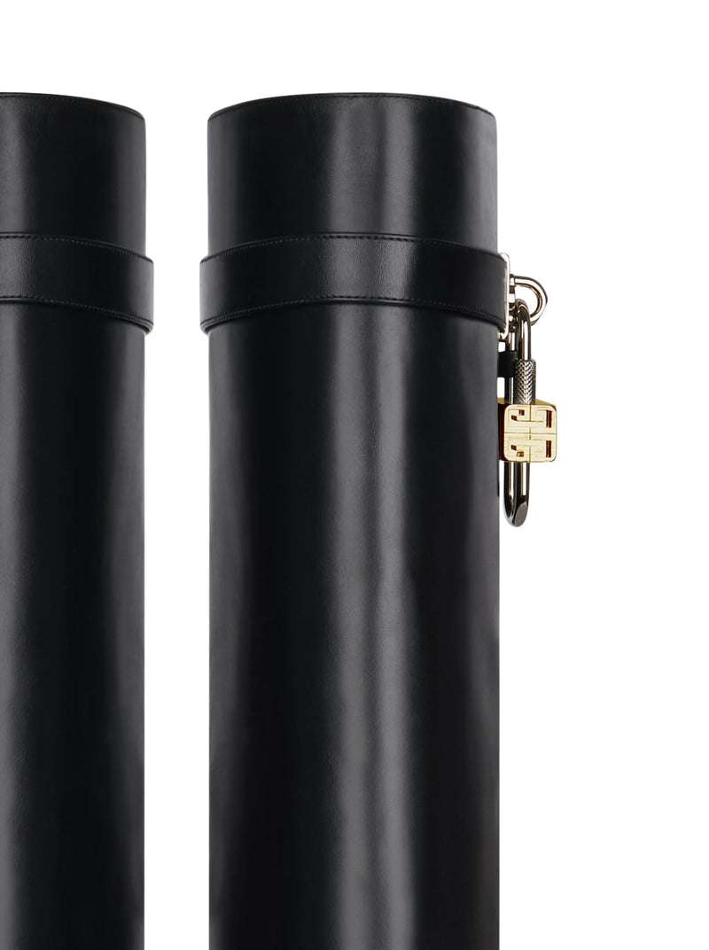 SHARK LOCK LEATHER WIDE FIT BOOTS