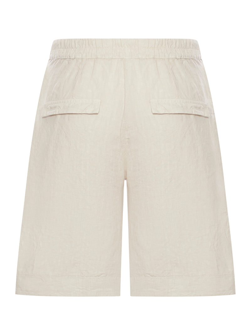 LINEN BERMUDA SHORTS