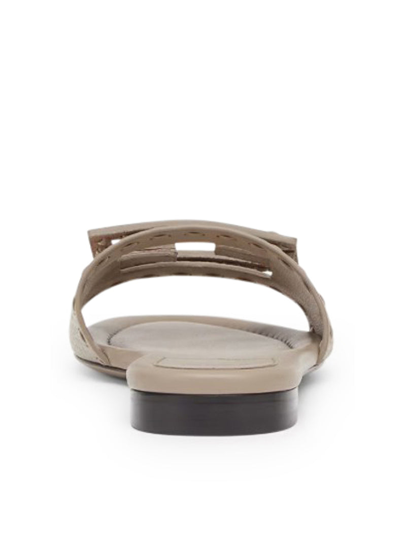 SLIDE BAGUETTE IN DOVE GREY LEATHER