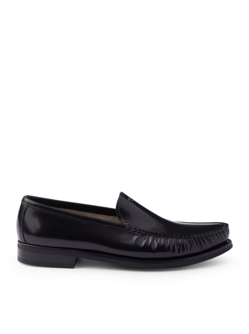 BRUSHED LEATHER LOAFERS